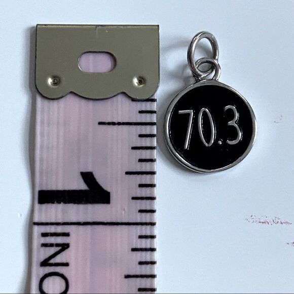 Lift Your Soul Sterling Silver .925 Stamped 70.3 Charm Triathlon Iron Man - Picture 3 of 3